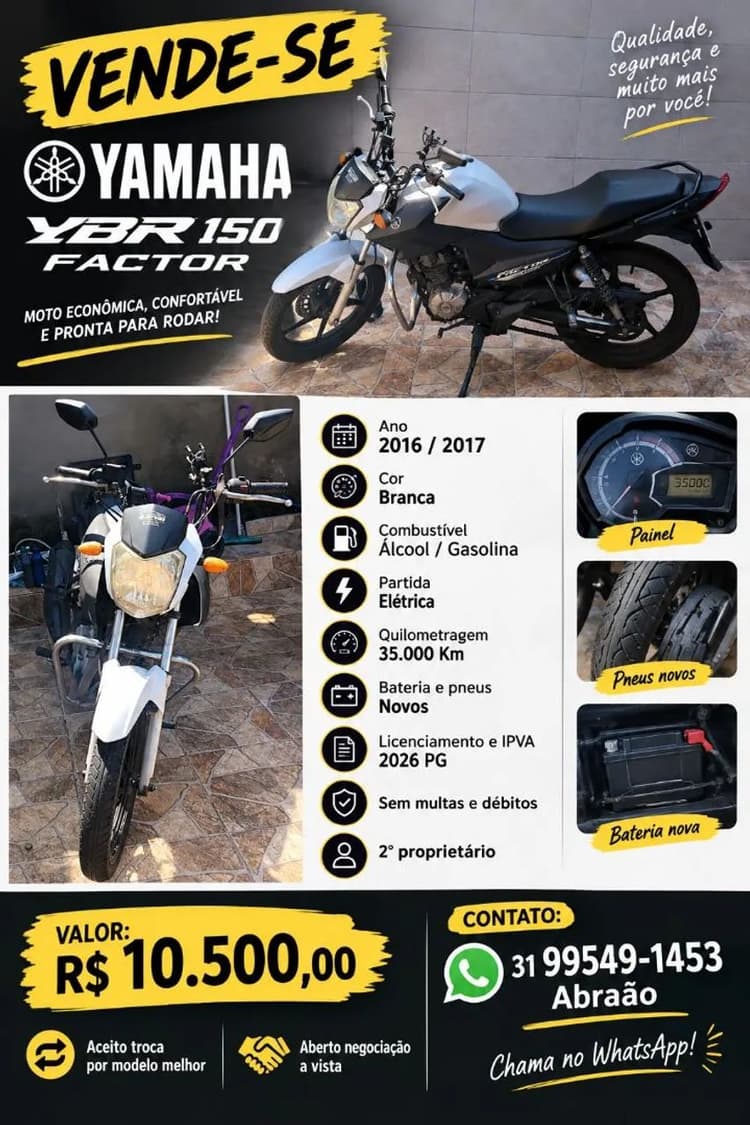 Moto Yamaha YBR factor 150