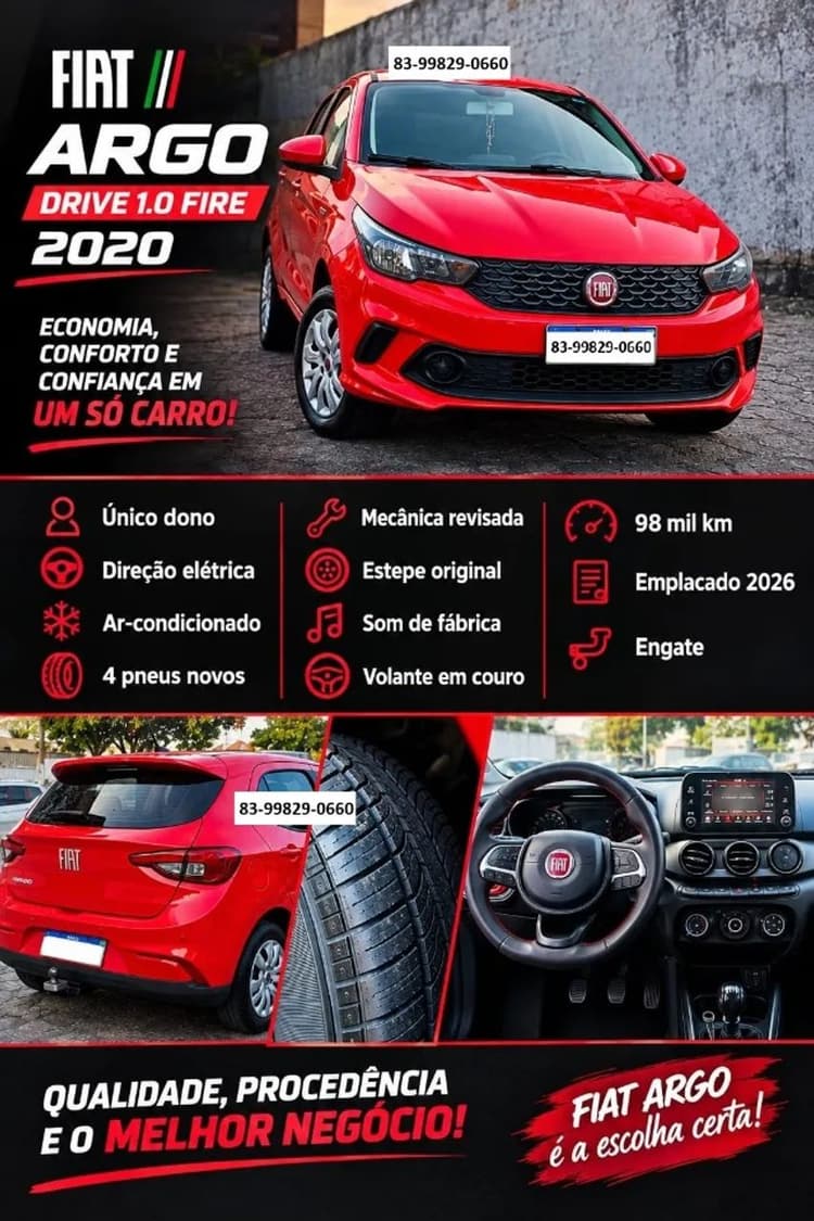 Fiat Argo Drive 1.0 6V Flex 2020