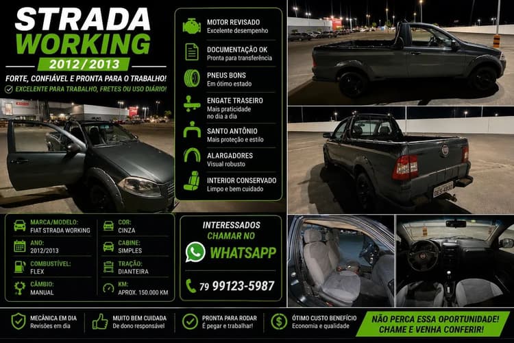 Fiat Strada Working 1.4 MPI Fire Flex 8V CS 2013