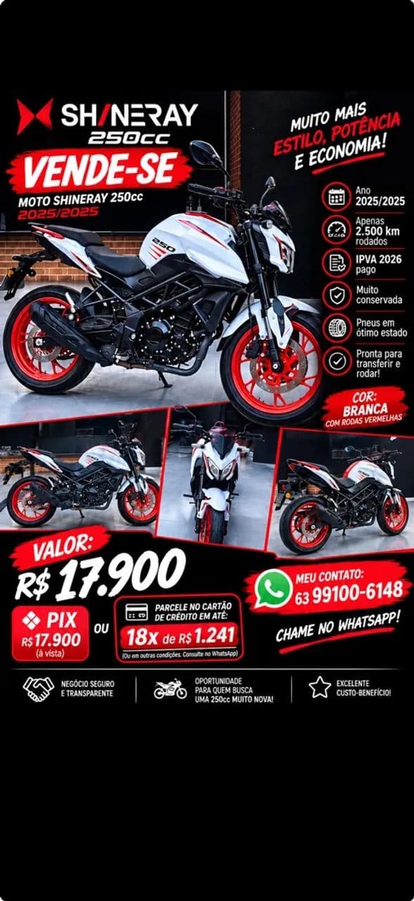 Vendo moto de 250cc