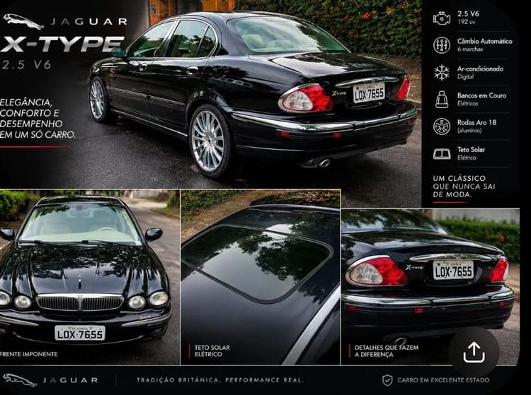 Jaguar X-Type SE 3.0 V6 231cv 2002