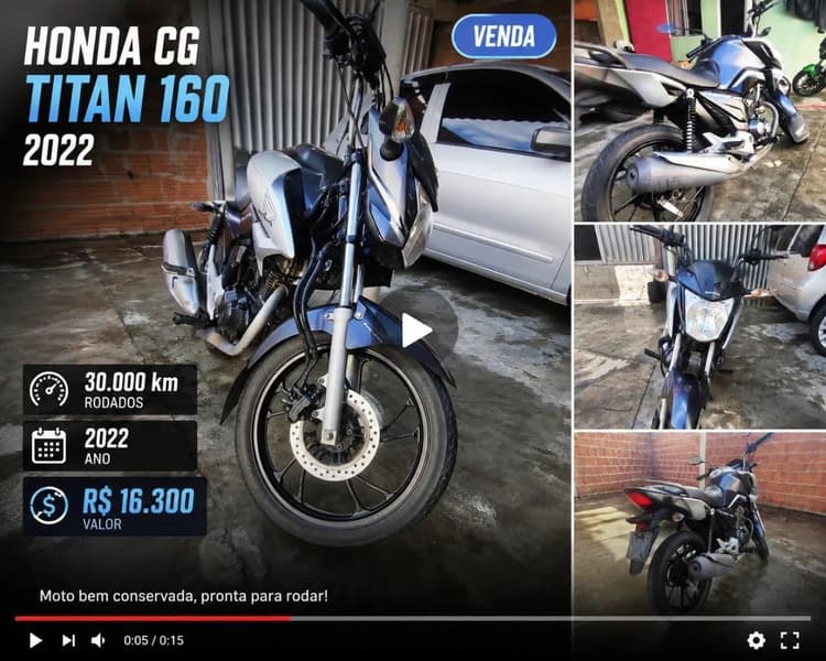 CG TITAN em ótimo estado, bem conservada 