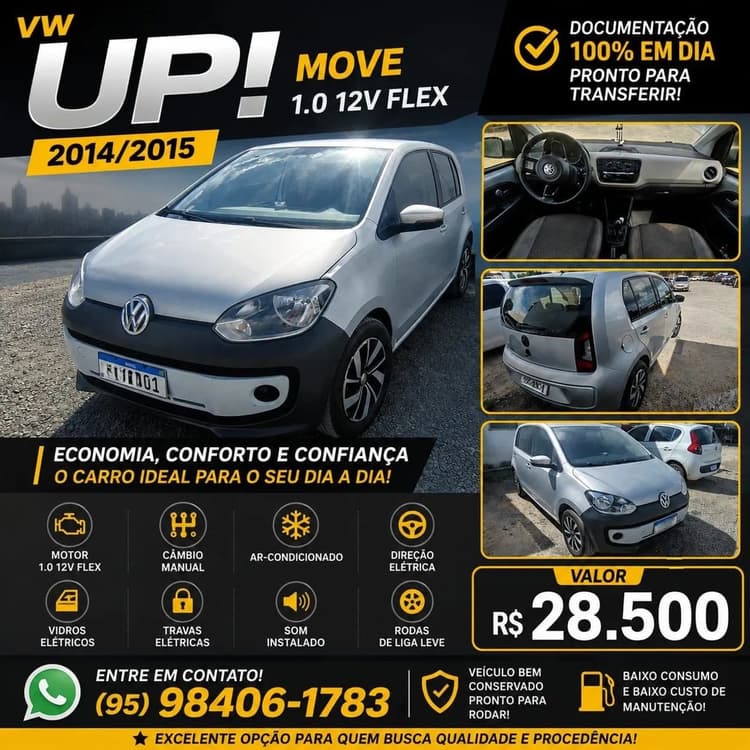 Volkswagen Up! Move 1.0 Total Flex 12V 5P 2015