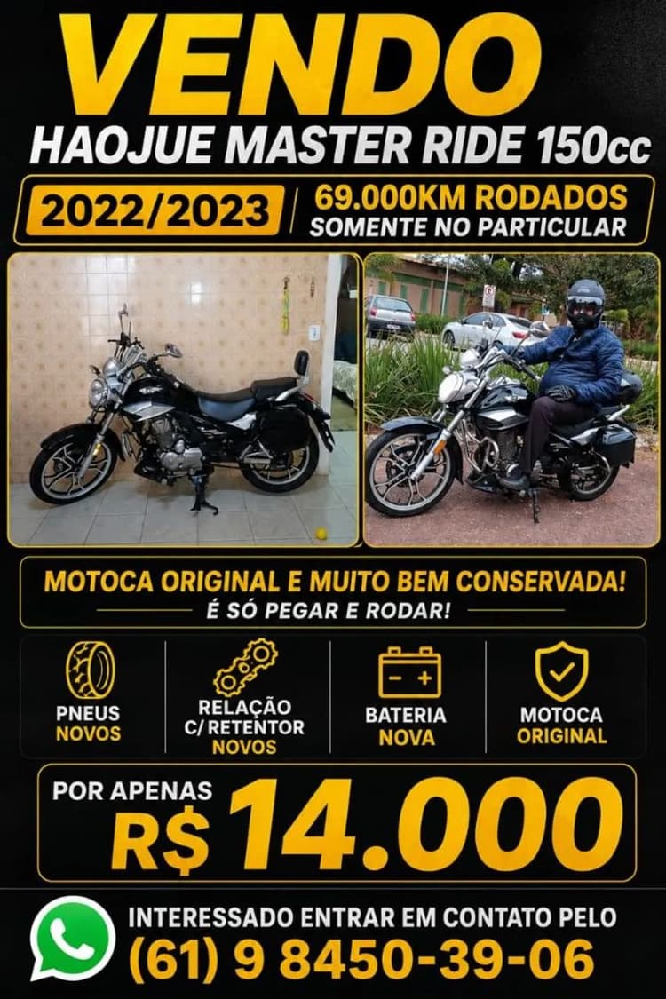 Vendo haojue Master Ride 