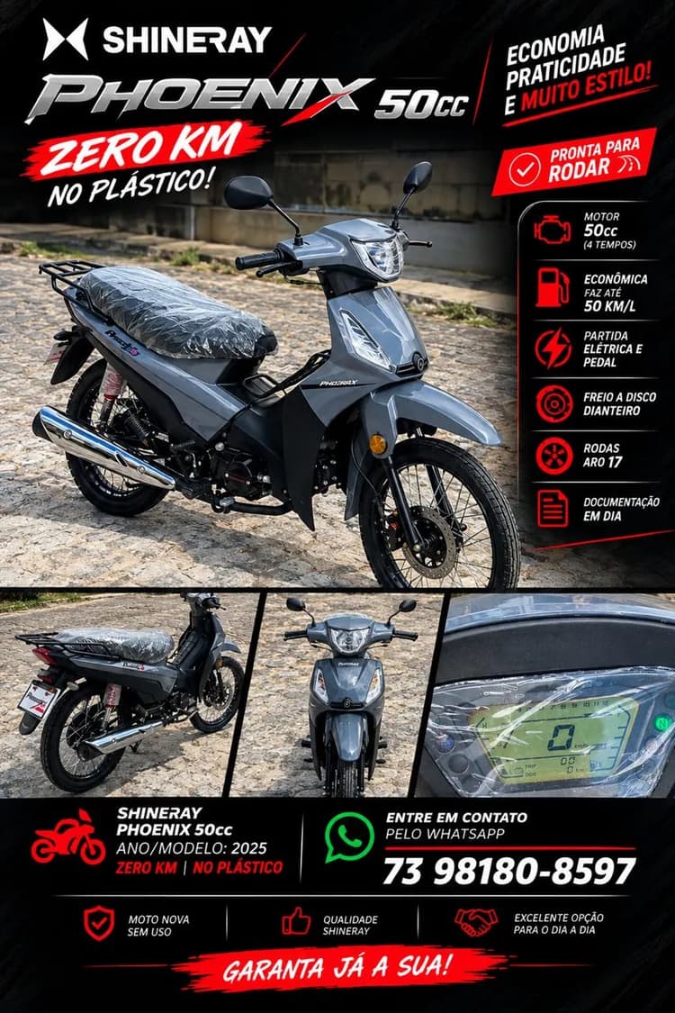 SHINERAY PHOENIX 50CC ? ZERO KM 