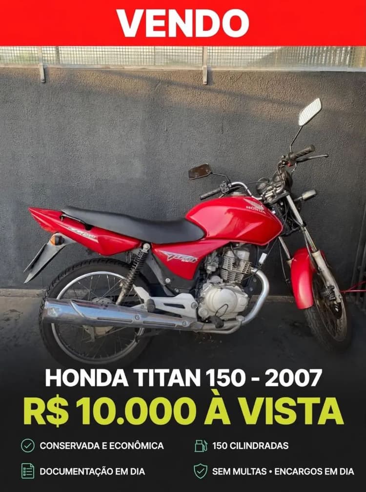 Moto extremamente conservada 