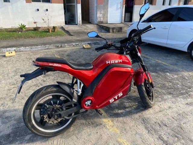 Moto elétrica Hawk STS HW05 3000W 2023, documentada e emplacada