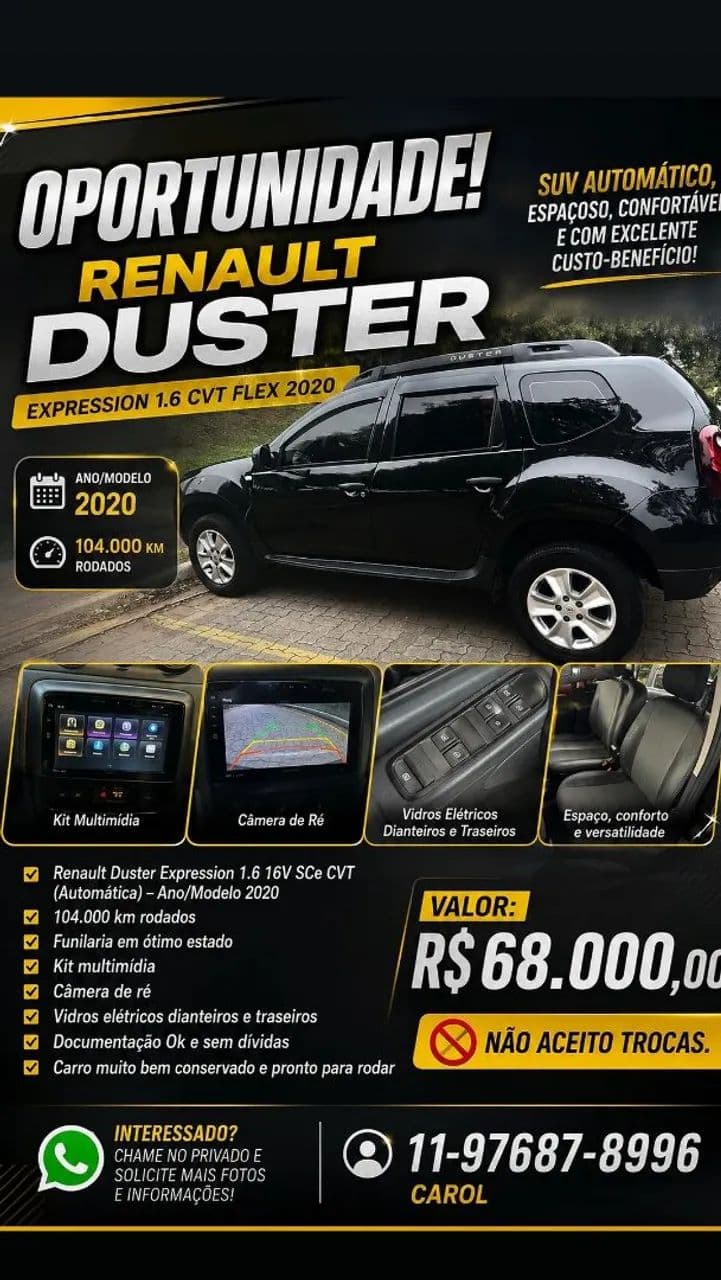 Renault Duster Expression1.6 Flex 16V Aut. 2020