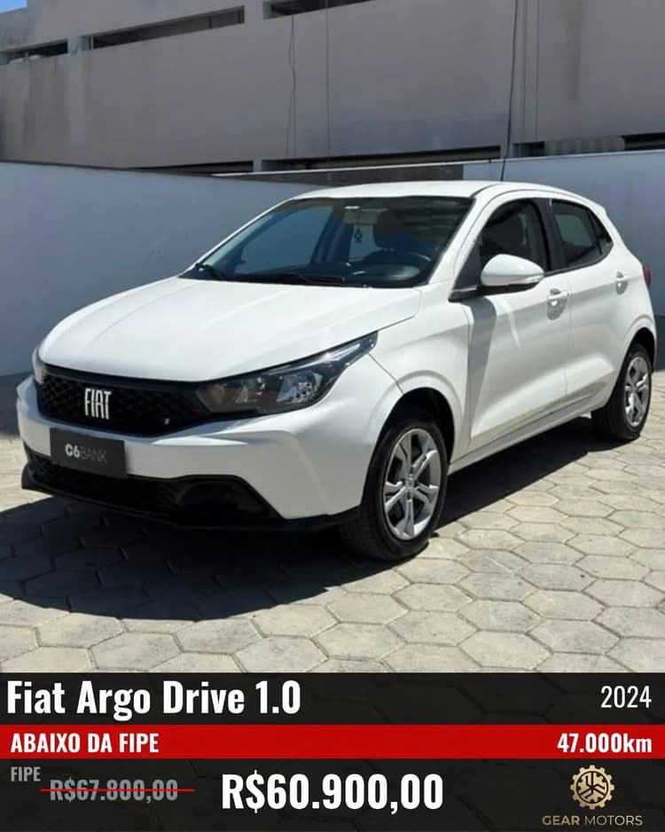Fiat Argo Drive 1.0 6V Flex 2024