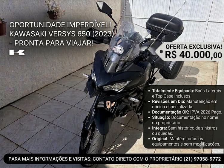 Versys 650 Impecável 