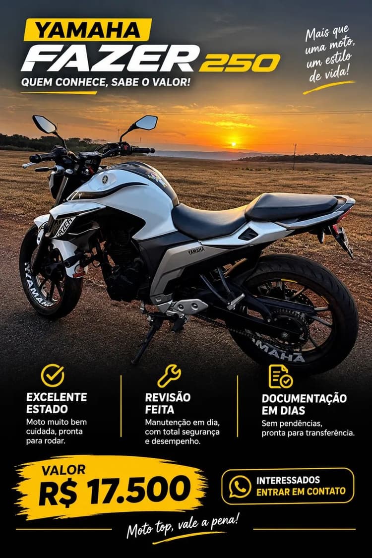 Vende-se Fazer250