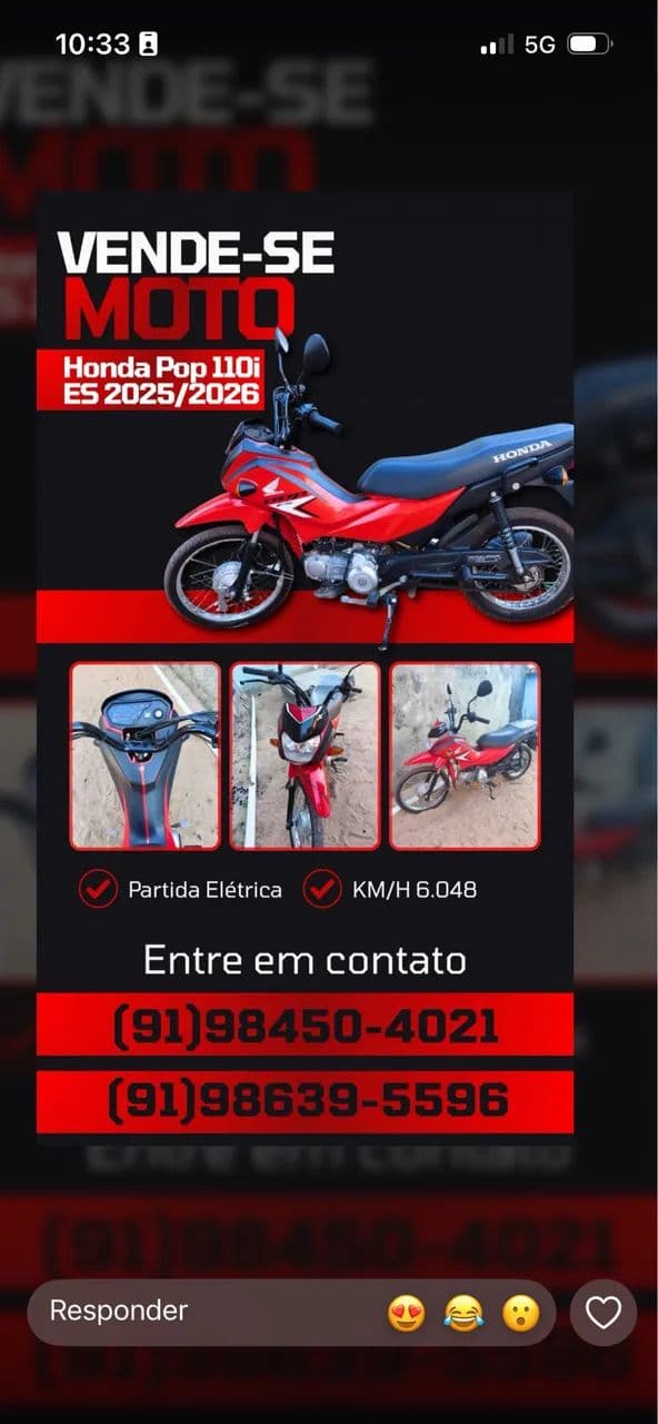 vende se pop 110ies