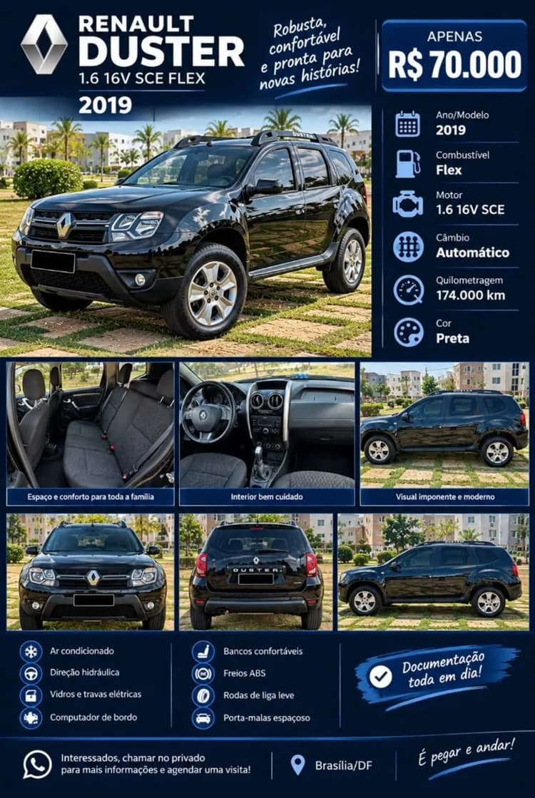 Renault Duster Expression1.6 Flex 16V Aut. 2019