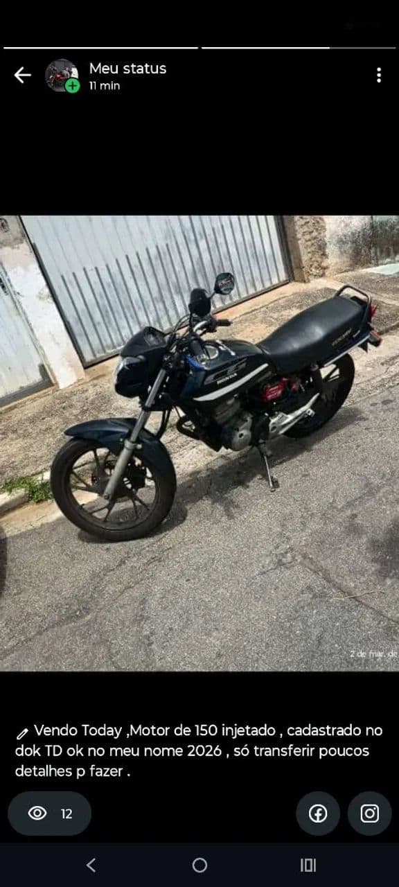 Honda Today 150 injetada