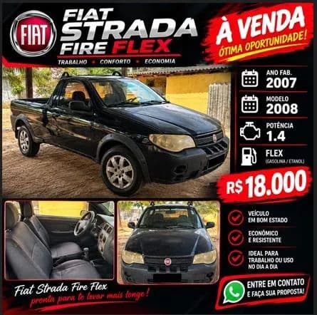 Fiat Strada 1.4 MPI Fire Flex 8V CS 2008
