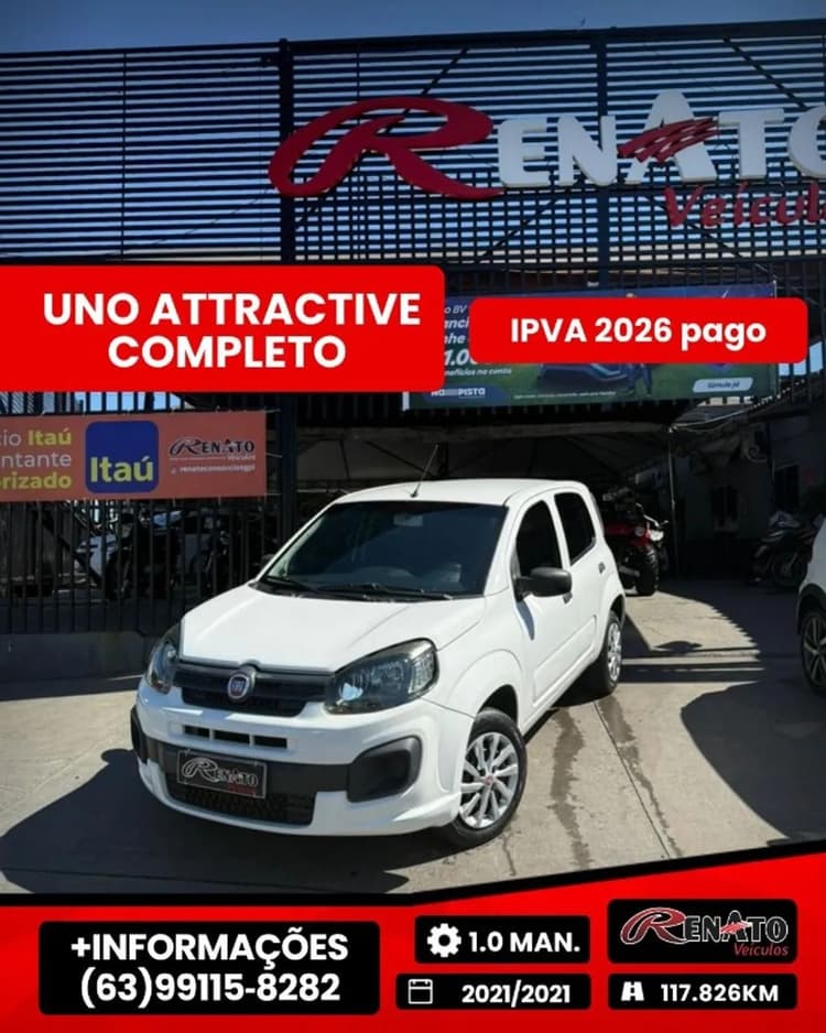 Fiat Uno Attractive 1.0 EVO Fire Flex 8V 5P 2021