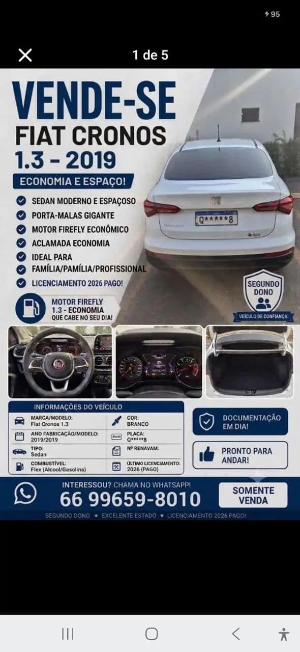 Fiat Cronos 1.3 8V Flex 2019