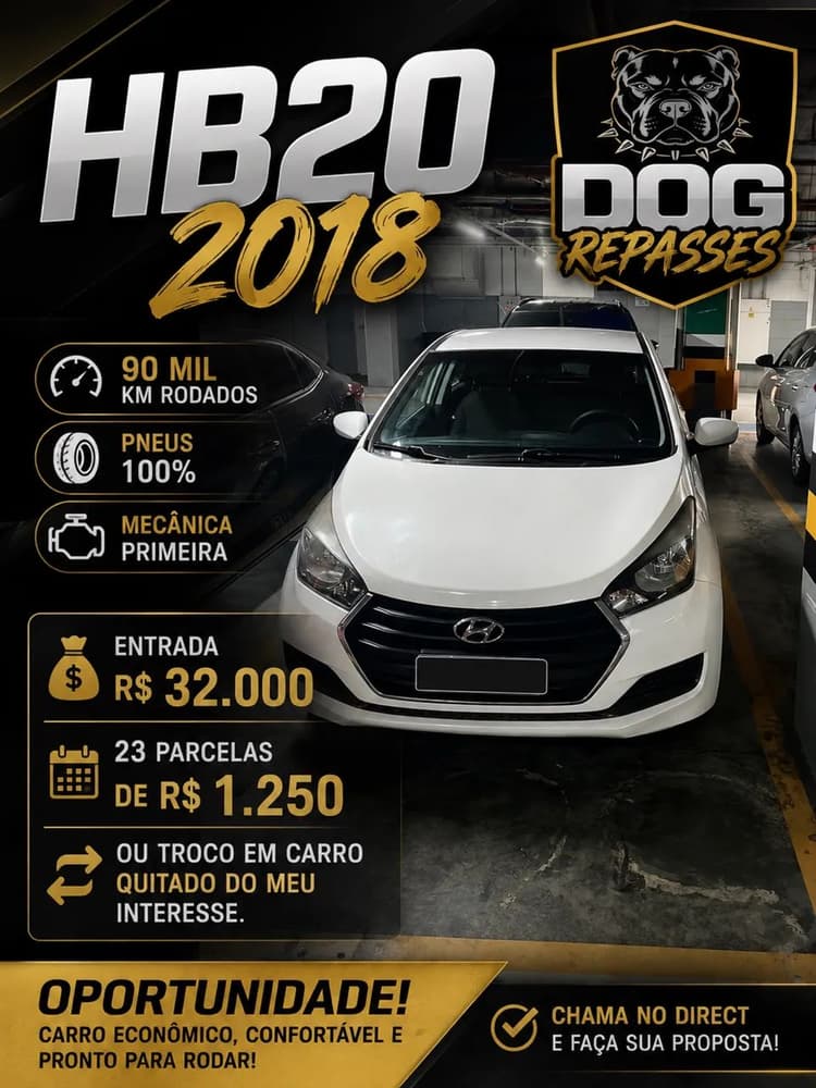 Hyundai HB20 Comf./c.plus/c.style 1.0 Flex 12V 2018