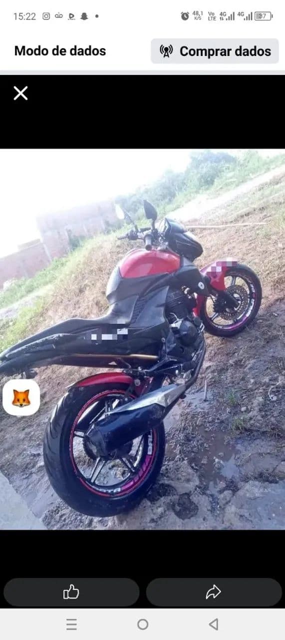 Moto toda boa recém revisada