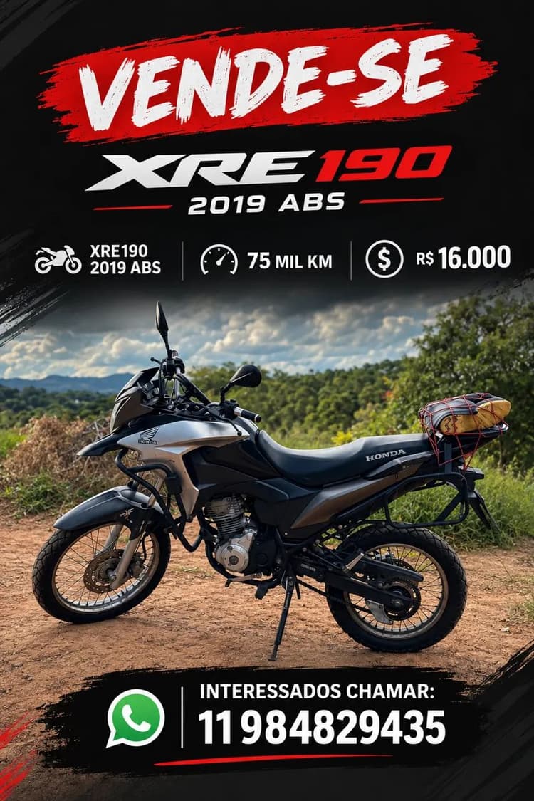 XRE190 ABS 2019