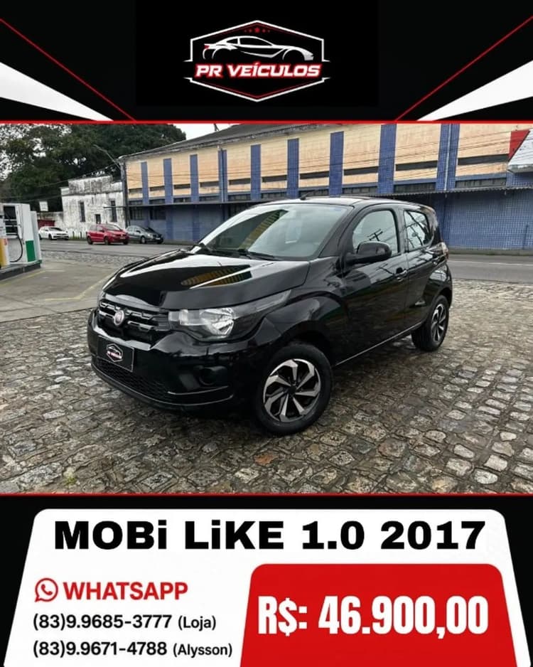 Fiat Mobi Like 1.0 Fire Flex 5P. 2017
