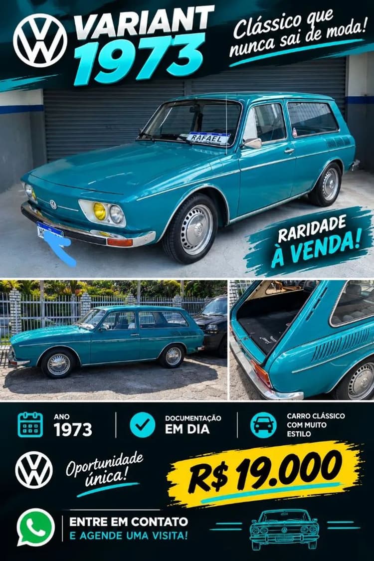 Volkswagen Variant 1.6 2P Manual 1973