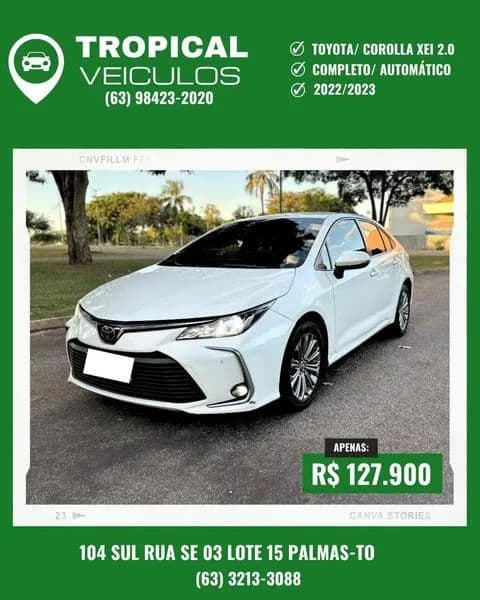 Toyota Corolla XEI 2.0 Flex 16V Aut. 2023