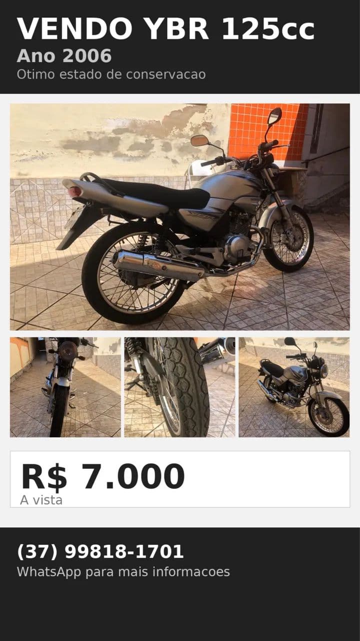 Vende-se YBR125