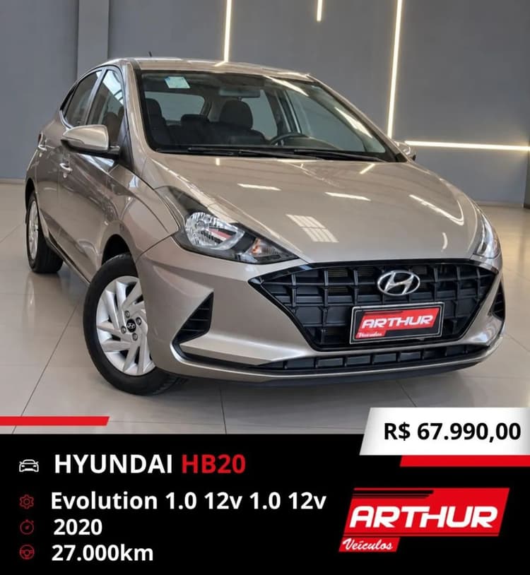 Hyundai HB20 Evolution 1.0 Flex 12V MEC 2020