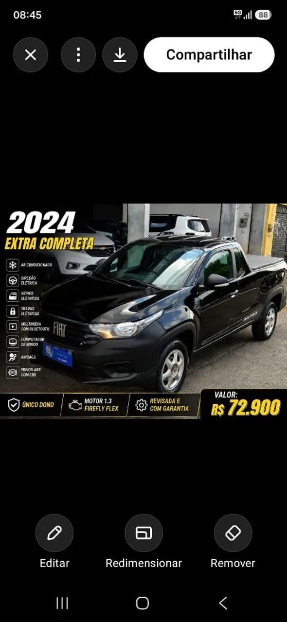 Fiat Strada Endurance 1.3 Flex 8V CS 2024