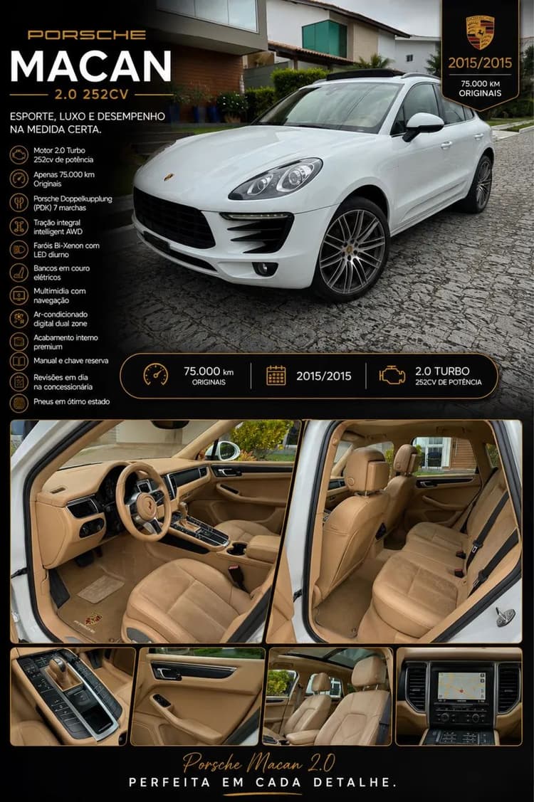 Porsche Macan 2.0 Turbo 237/252cv 2015