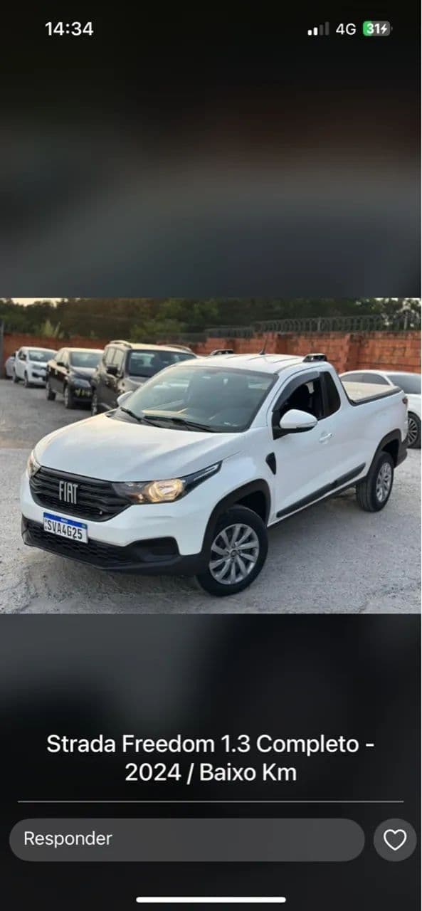 Strada 1.3 freedom 2024 completa 