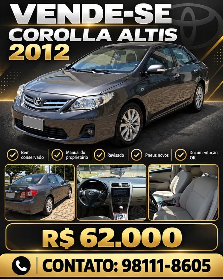 Toyota Corolla Altis 2.0 Flex 16V Aut. 2012