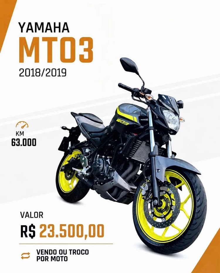 MT 03 impecável!