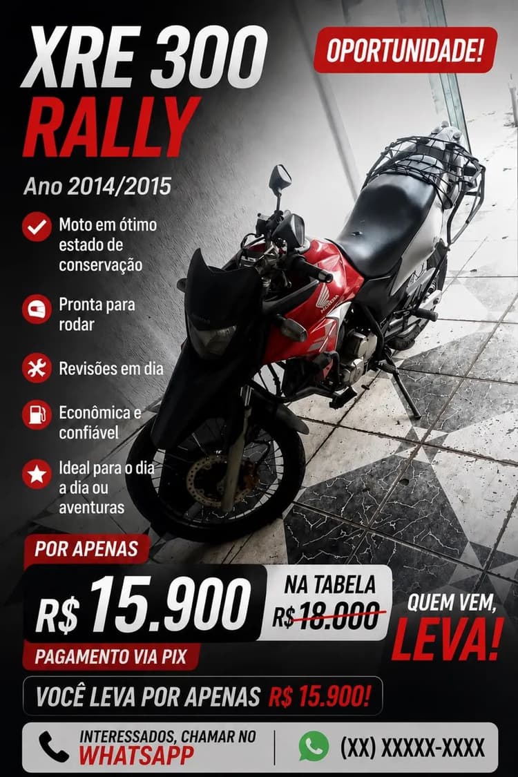 Vendo Xre 300