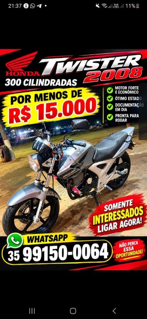 Moto barata e semi nova