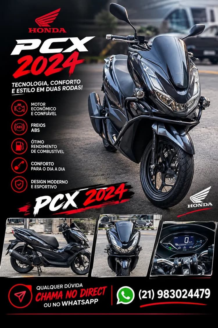 pcx 160 2024 cinza 