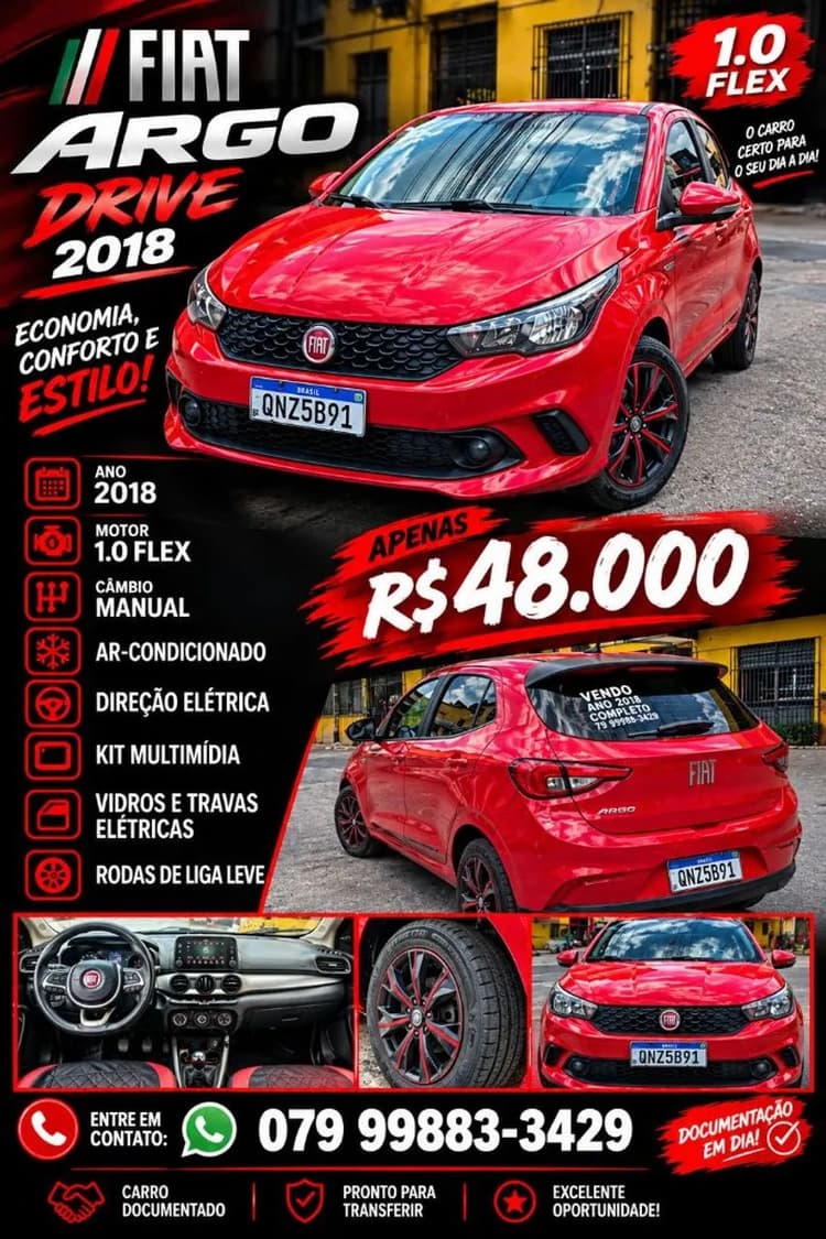 Fiat Argo Drive 1.0 6V Flex 2018
