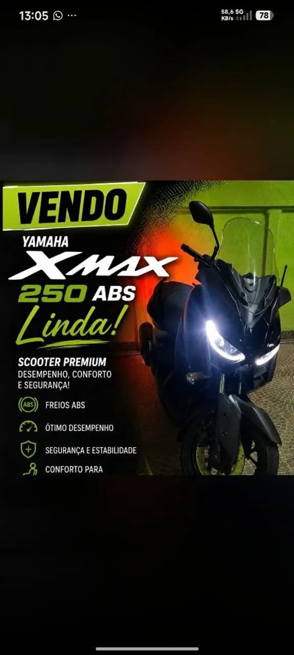 Vendo xmax 250 abs