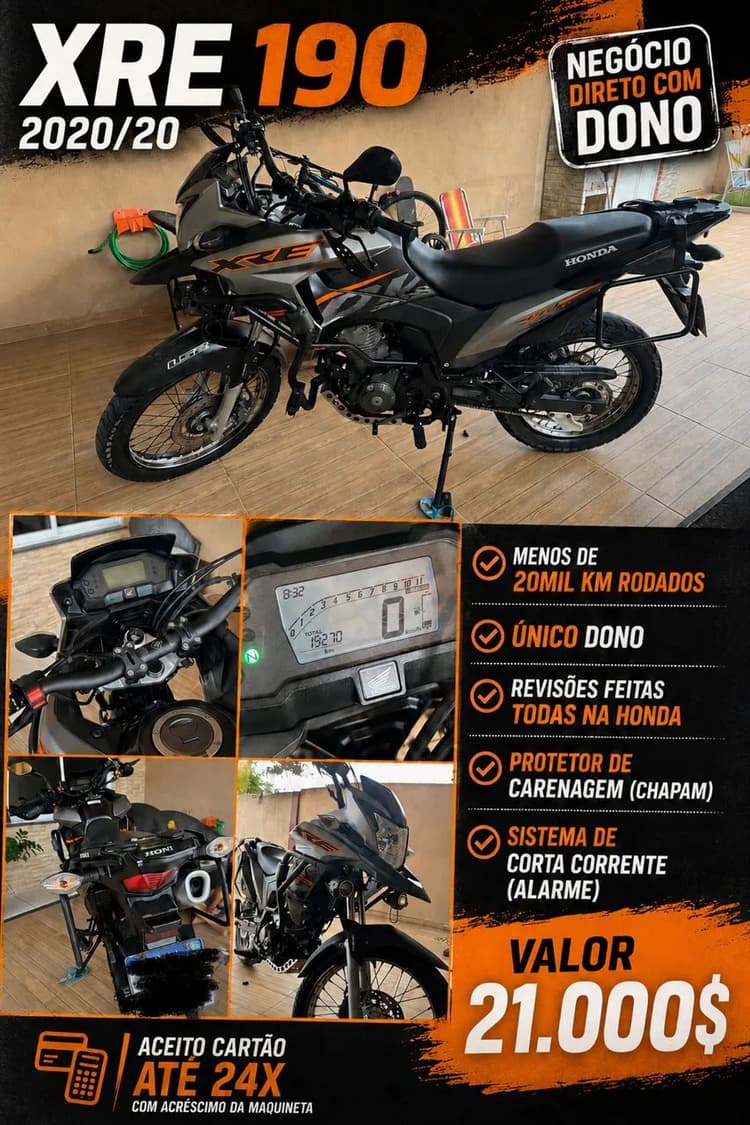 Xre 190 Es - Impecável 