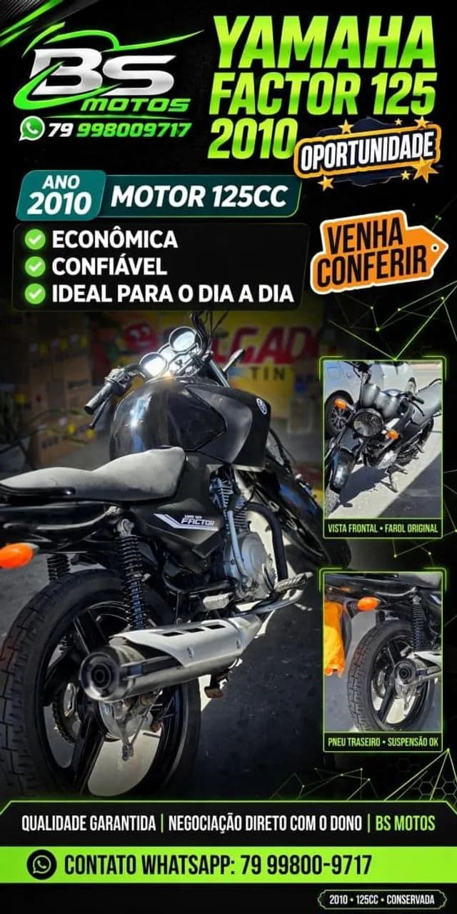 Vendo YAMAHA FACTOR 125