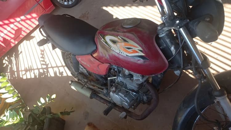 Cg titan 125 partida e pedal freio a disco 