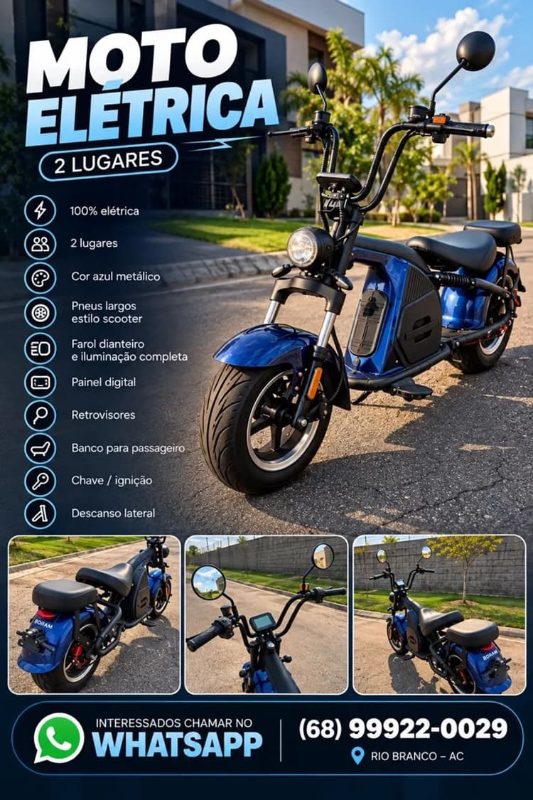 MOTO ELÉTRICA BORAM SC-20 EV