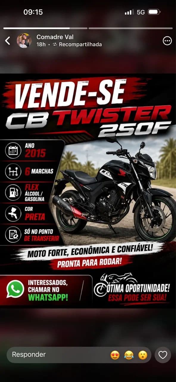 CB twister 250F 