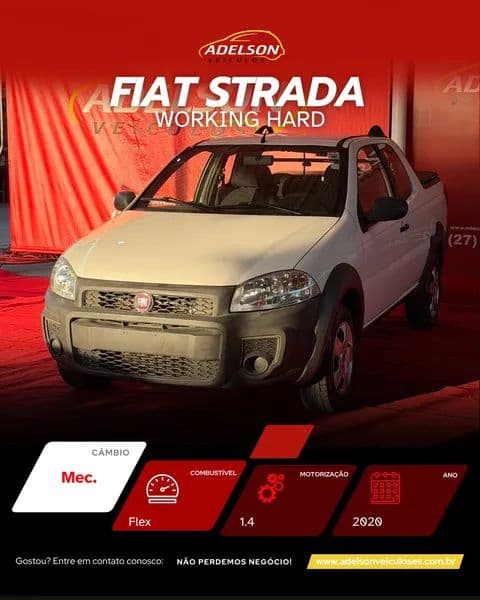 Fiat Strada Working Hard 1.4 Fire Flex 8V CD 2020
