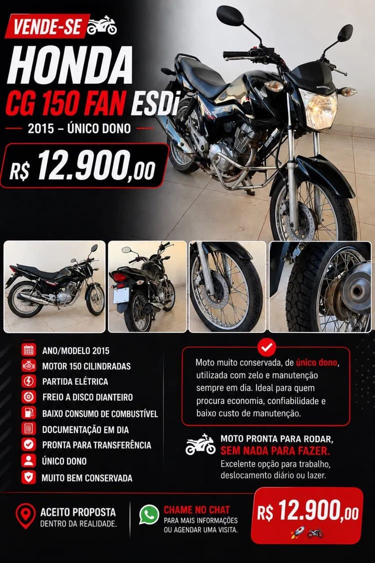 Honda CG 150 Fan ESDi 2015