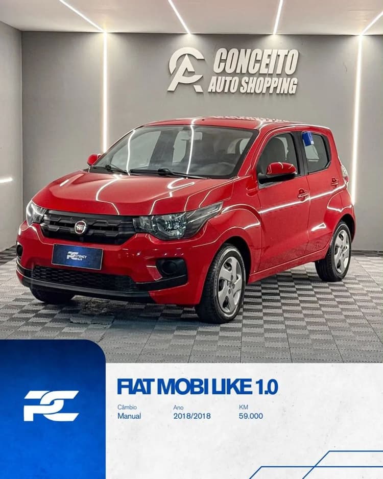 Fiat Mobi Like 1.0 Fire Flex 5P. 2018