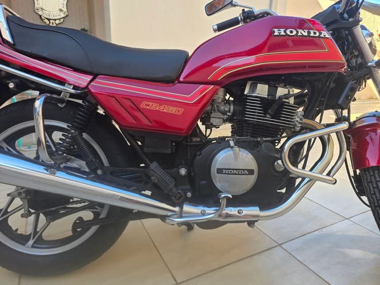 CB 450 1985 Placa Preta