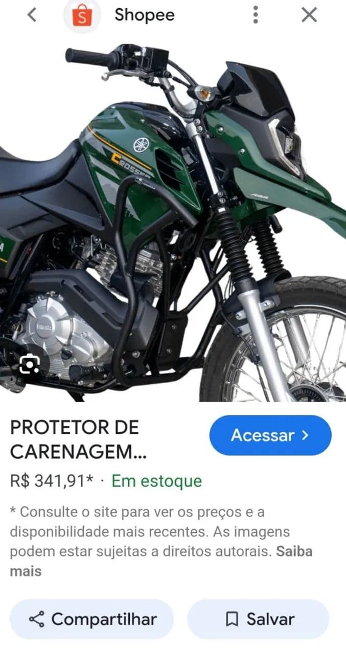 Protetor de carenagem da Crosser 