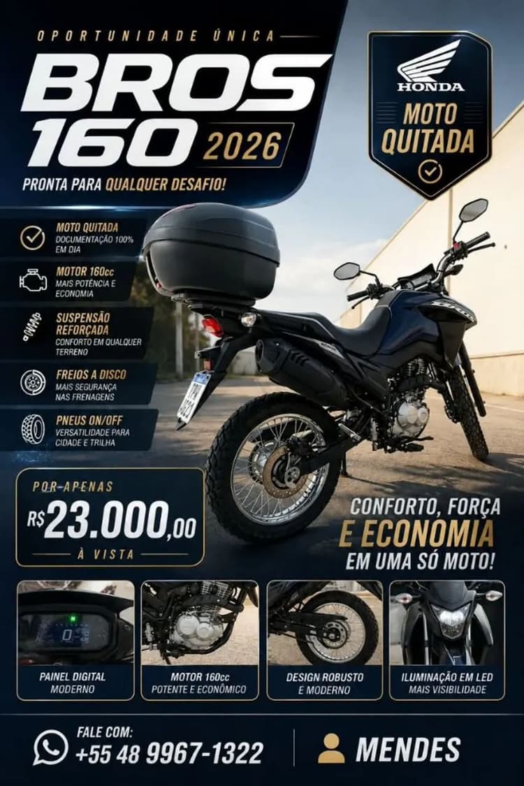 Moto Honda Bros 160